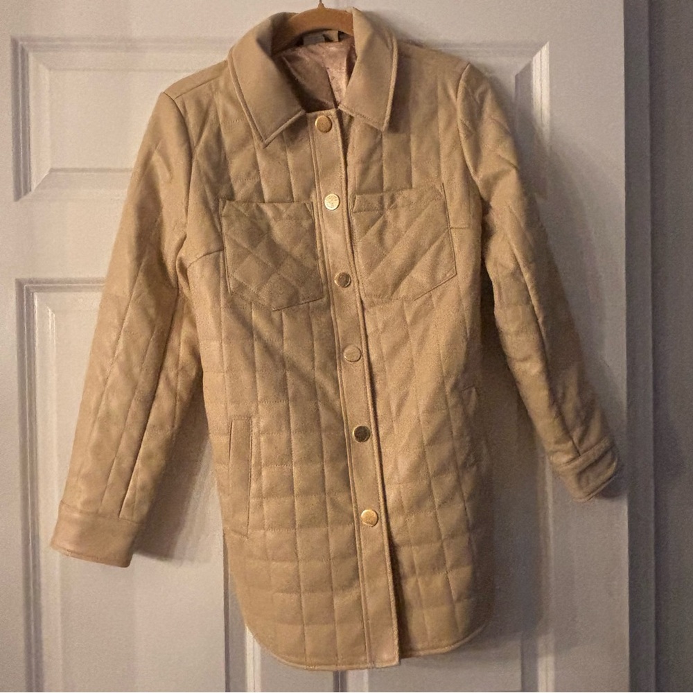 G by Giuliana Quilted Beige Jacket
